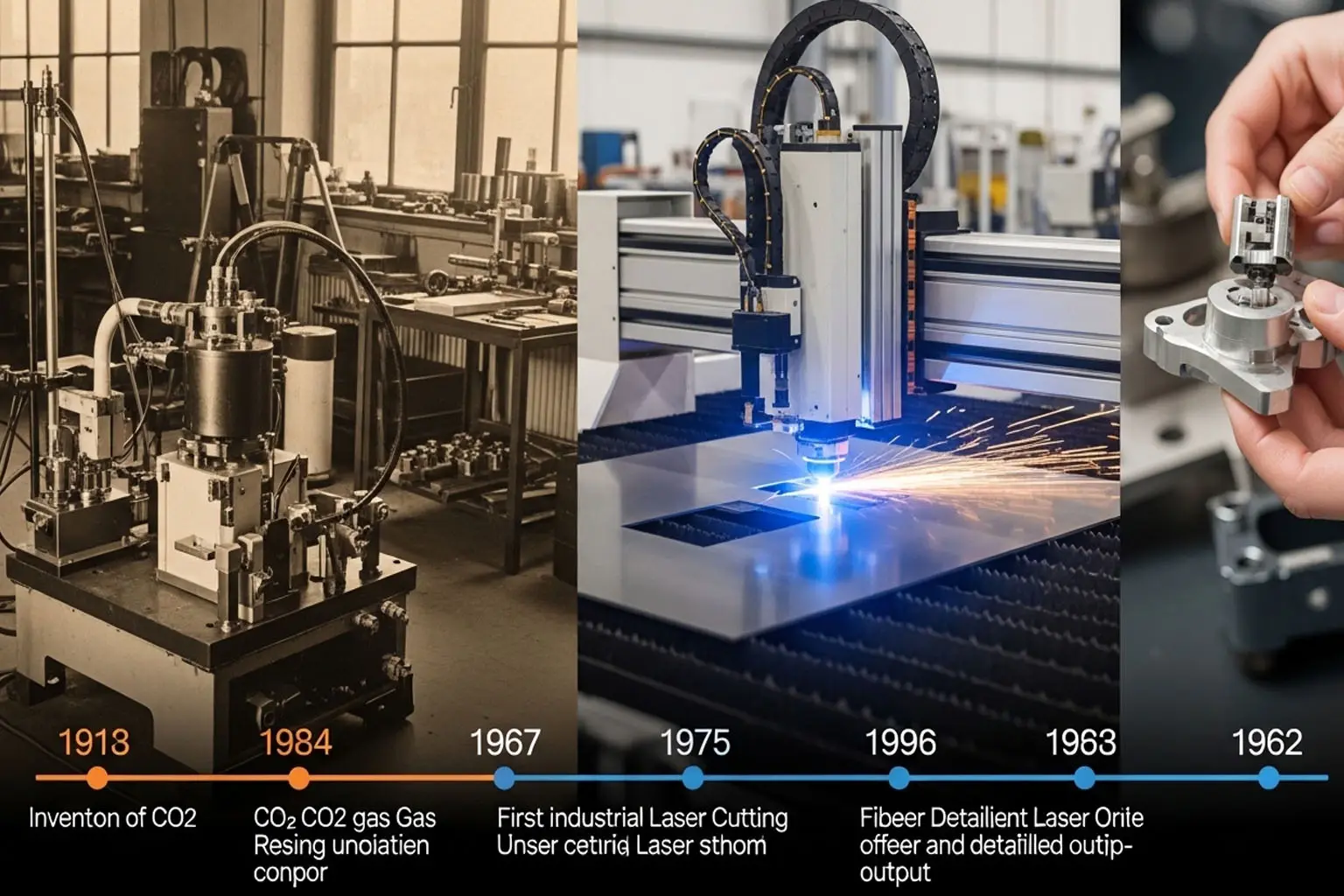 레이저 절단 역사: 과학 이론에서 산업 정밀도로